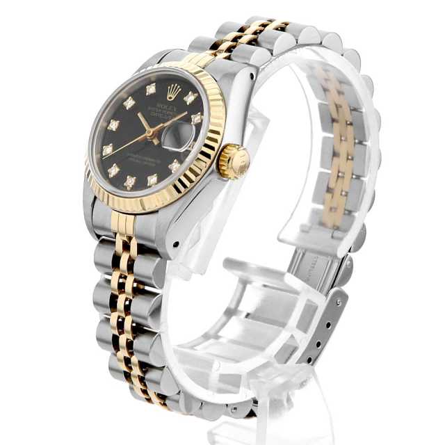 ロレックス デイトジャスト 69173G 10Pダイヤ K18コンビ レディース ROLEX（ロレックス） 69173G デイトジャスト 10P ダイヤモンド 腕時計