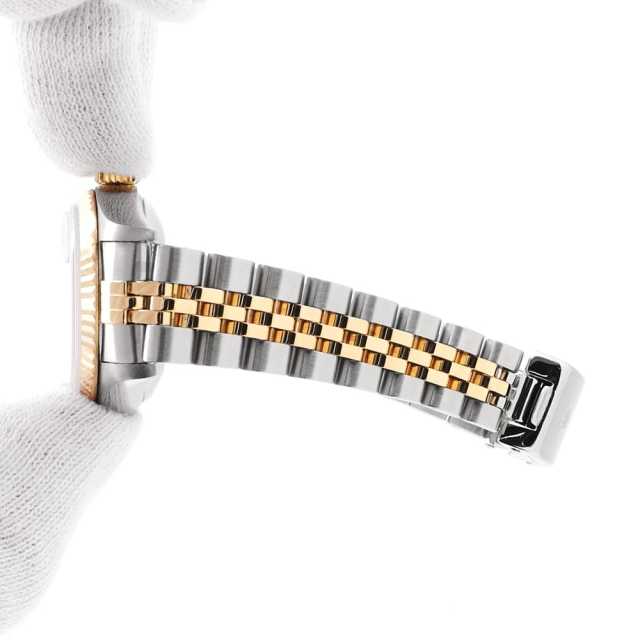 69173G ブラック ROLEX（ロレックス）デイトジャスト 10Pダイヤ 中古