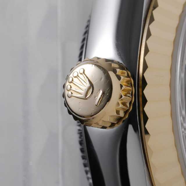 69173G ブラック ROLEX（ロレックス）デイトジャスト 10Pダイヤ 中古