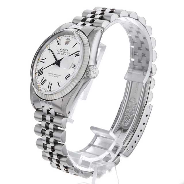 ホワイトプリーツデザインフレーム 16014 ホワイト ROLEX（ロレックス）デイトジャスト 中古 | 東京・大阪