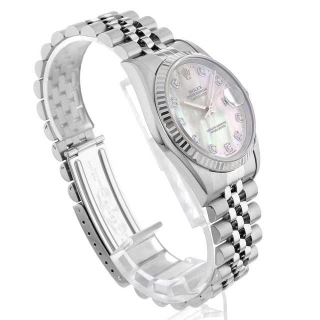 16234NG ホワイトシェル ROLEX（ロレックス）デイトジャスト 10Pダイヤ