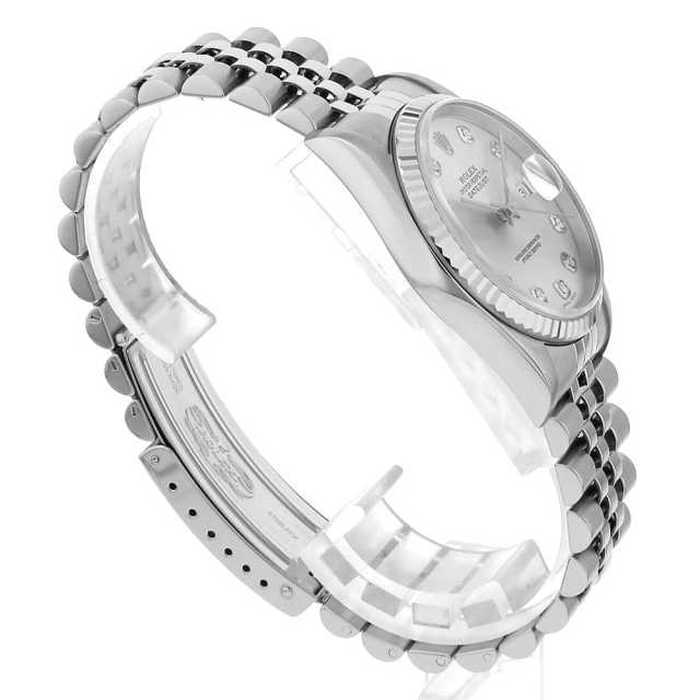 16234G シルバー ROLEX（ロレックス）デイトジャスト 10Pダイヤ 中古