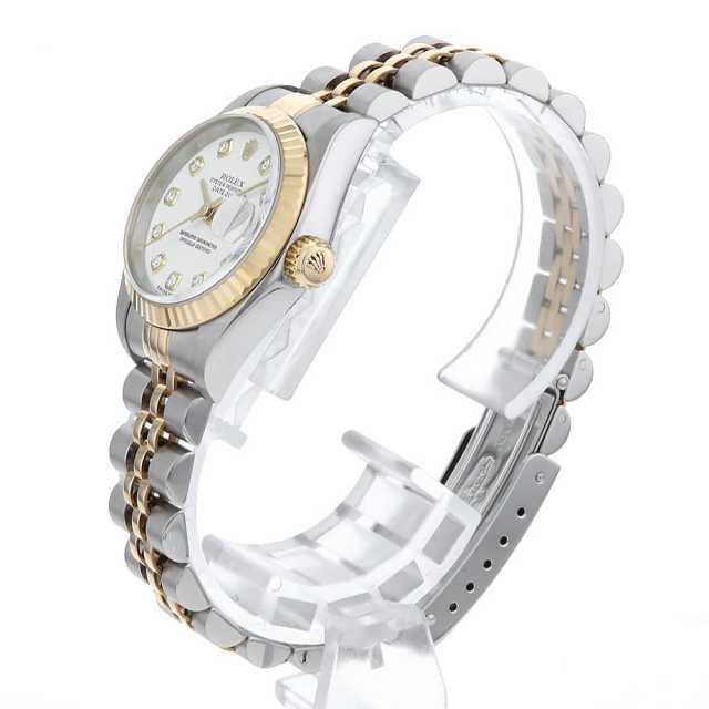 79173G ホワイト ROLEX（ロレックス）デイトジャスト 10Pダイヤ 中古