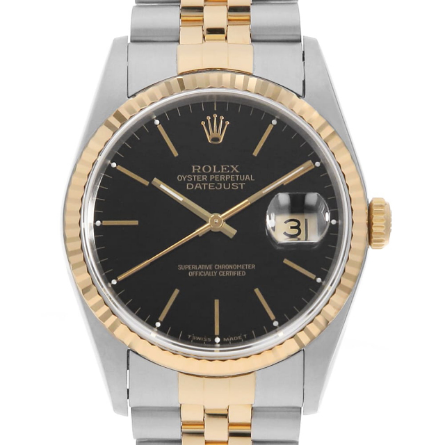 16233 ブラック ROLEX（ロレックス）デイトジャスト 中古 | 東京・大阪