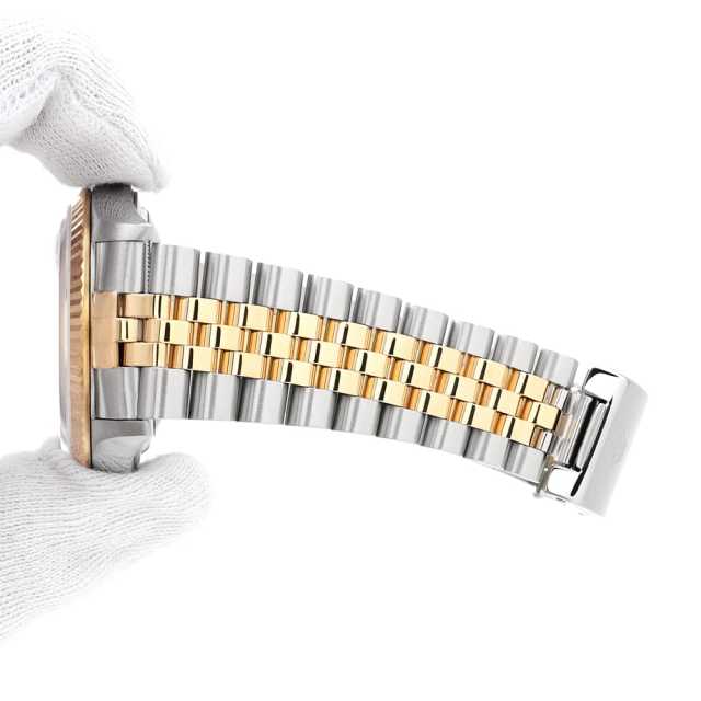 16233G ブラック ROLEX（ロレックス）デイトジャスト 10Pダイヤ 中古