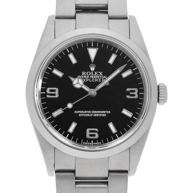 ROLEX Explorer I 114270 Black, Y-serial number, Used men's watch.