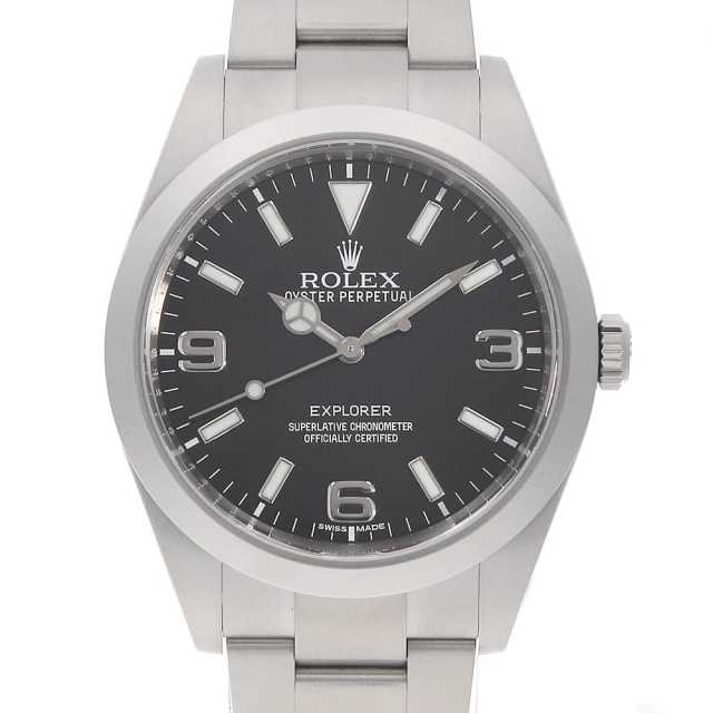 ROLEX Explorer I (Early Model) Blackout 214270 Black Random Serial Number Used Men's Watch
