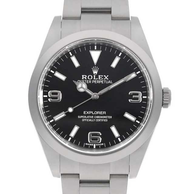 ROLEX Explorer I (Early Model) Blackout 214270 Black Random Serial Number Used Men's Watch