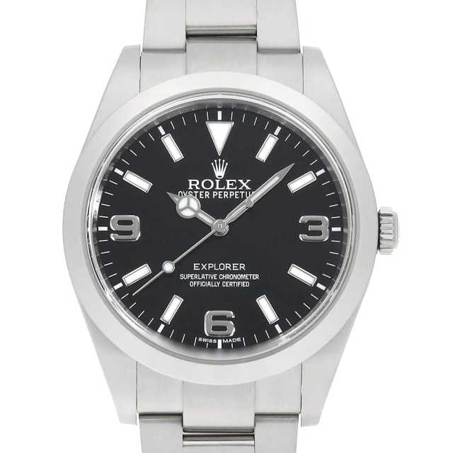 ROLEX Explorer I (Early Model) Blackout 214270 Black Random Serial Number Used Men's Watch