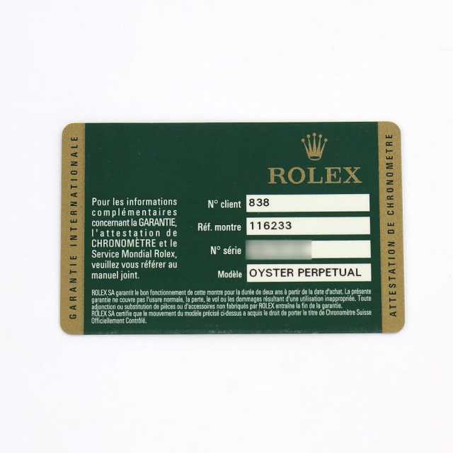 ROLEX Datejust 116233G Men's Used