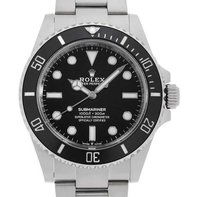 ららぱ 124060 ブラック ROLEX（ロレックス）サブマリーナ ノンデイト 中古