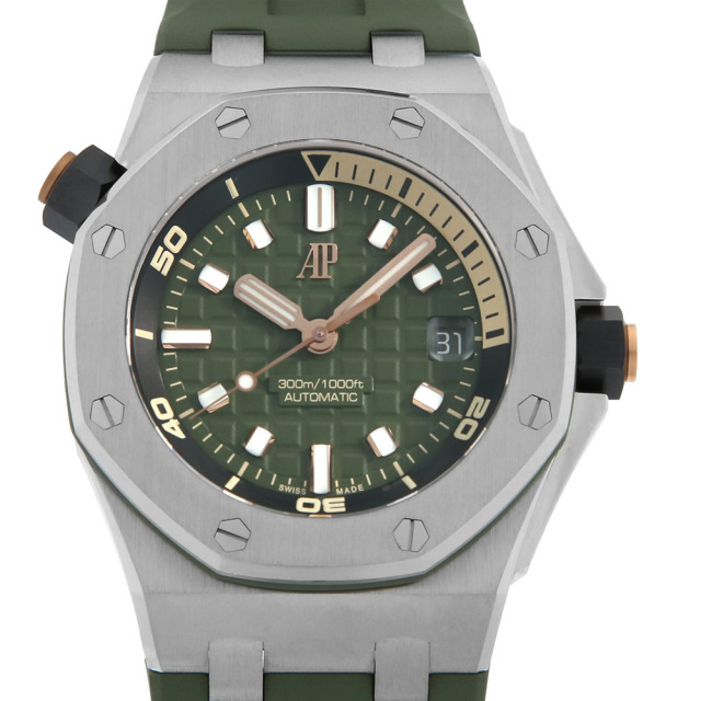 ☆オカシズ☆出品商品です！ 15720ST.OO.A052CA.01 グリーン AUDEMARS PIGUET（オーデマピゲ