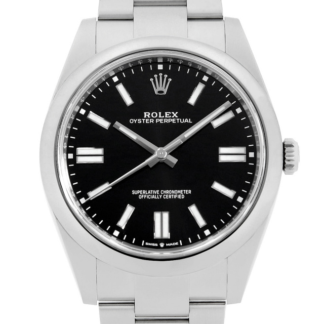 124300 ブラック ROLEX（ロレックス）オイスターパーペチュアル41 中古 
