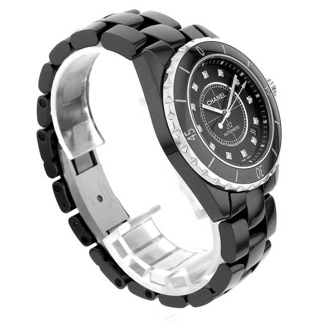 H1626 ブラック CHANEL（シャネル）J12 12Pダイヤ 中古 | 東京・大阪の