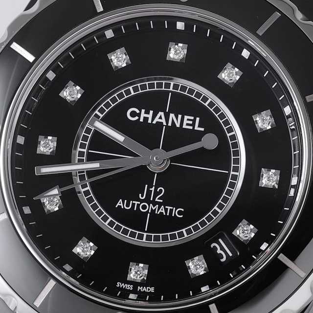 シャネル J12 12Pダイヤ 腕時計 クオーツ ブラック文字盤 CHANEL H1626 ブラック CHANEL（シャネル）J12 12Pダイヤ 中古 | 東京・大阪の