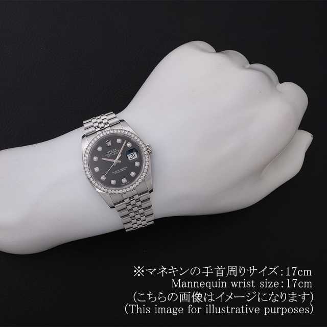 116244G ブラック ROLEX（ロレックス）デイトジャスト ベゼルダイヤ