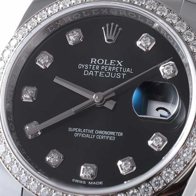 116244G ブラック ROLEX（ロレックス）デイトジャスト ベゼル