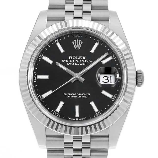 126334 ブラック ROLEX（ロレックス）デイトジャスト41 中古 | 東京