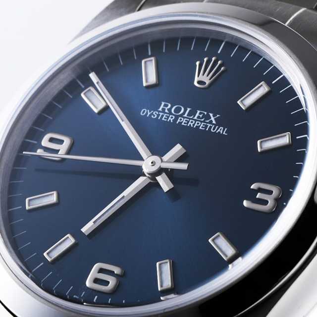 77080 ブルー ROLEX（ロレックス）オイスターパーペチュアル 中古