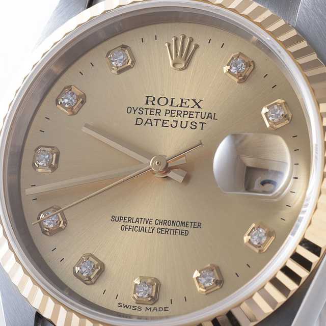 16233G シャンパン ROLEX（ロレックス）デイトジャスト 10P