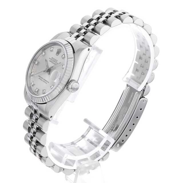 極美品✨ ROLEX ロレックス　デイトジャスト 4コマ　ゴールド　シルバー ROLEX 10Pダイヤモンドデイトジャスト シルバー／ゴールド