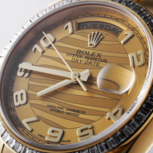 ROLEX ロレックス デイデイト用 シャンペン色 曜日板 cal.3155