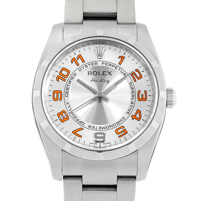 114210 シルバーコンセントリック/オレンジアラビア M番 ROLEX  