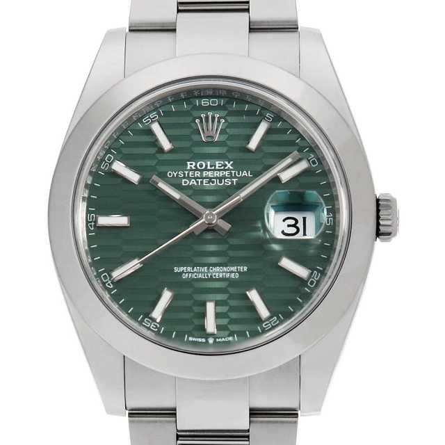 りゅー様用 126300 ミントグリーン ROLEX（ロレックス）デイトジャスト41 中古