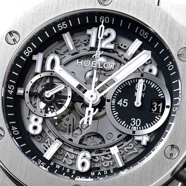 美品 HUBLOT ビック・バンe チタニウム 【付属品完備】 421.NX.1170.RX スケルトン HUBLOT（ウブロ）ビッグバン ウニコ