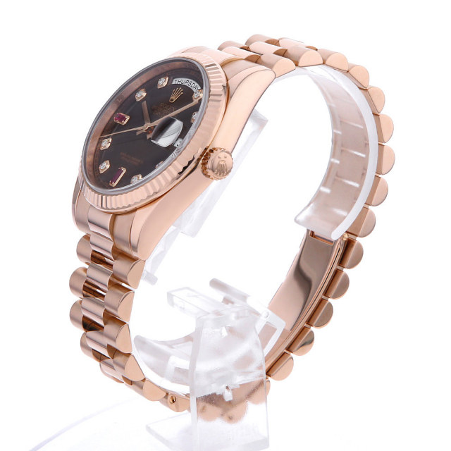 118235FA チョコレートブラウン ROLEX（ロレックス）デイデイト