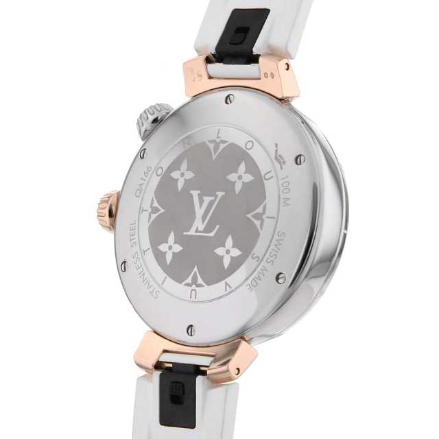 ルイヴィトン タンブール ストリート ダイバー QA166Z メンズ 中古 腕時計 QA166Z ホワイト LOUIS VUITTON（ルイヴィトン）タンブール ストリート