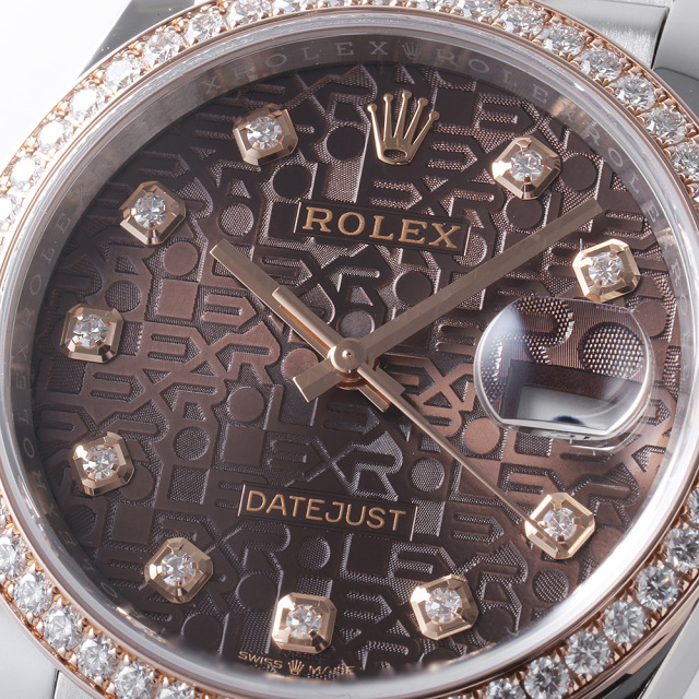 126281RBR チョコレートブラウン ROLEX（ロレックス
