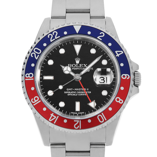 16710 ブラック ROLEX（ロレックス）GMTマスターII 赤青ベゼル 中古  