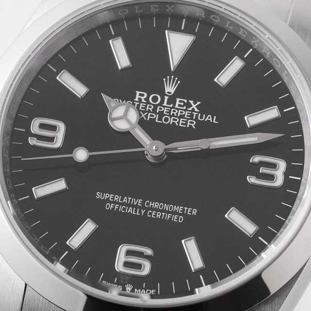 新品未使用　エクスプローラー　 ロレックス　掛け時計　非売品 124270 ブラック ROLEX（ロレックス）エクスプローラー36 中古