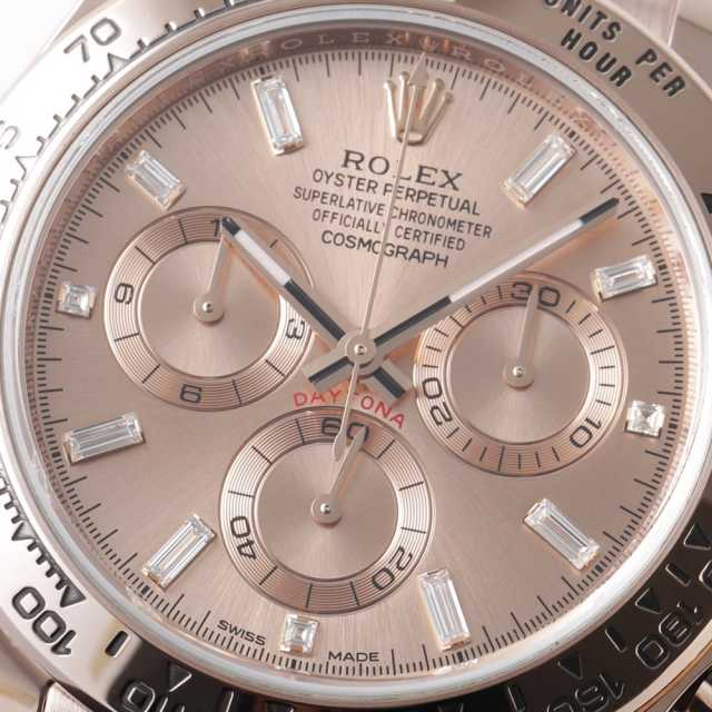 116505A ピンク ROLEX（ロレックス）コスモグラフ デイトナ 8Pバゲット