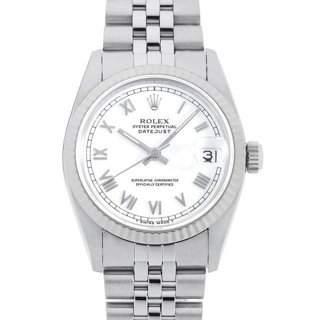 中古 ロレックス ROLEX 68274 E番(1991年頃製造) ホワイト ユニセックス 腕時計 ROLEX - 中古 ロレックス ROLEX 68274 E番(1991年頃製造) ホワイト