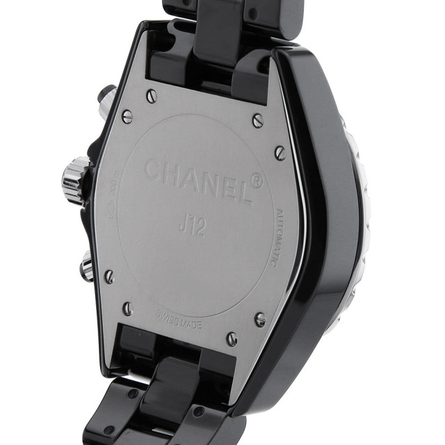 H2419 ブラック CHANEL（シャネル）J12 クロノグラフ 9Pダイヤ 中古 
