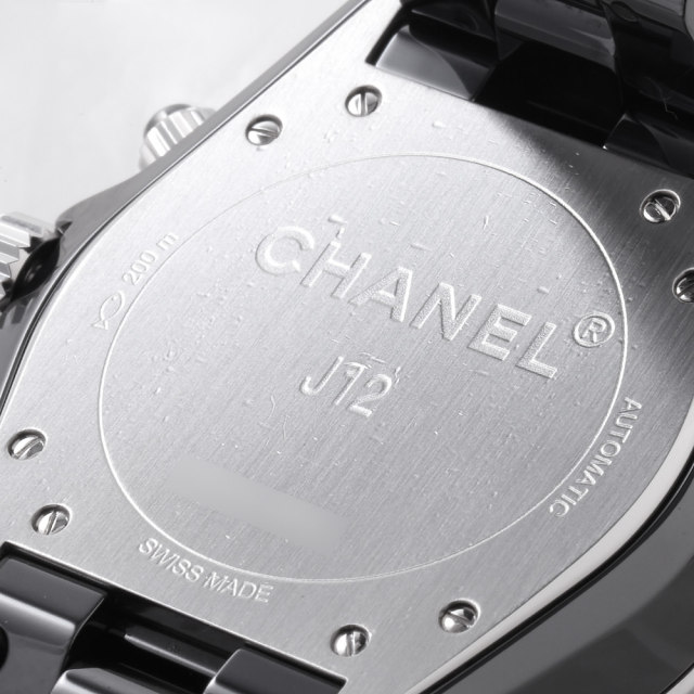 H2419 ブラック CHANEL（シャネル）J12 クロノグラフ 9Pダイヤ 中古 