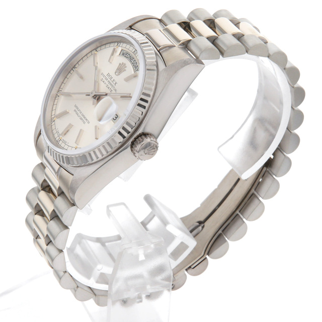 18039 シルバー/バー 60番 ROLEX（ロレックス） デイデイト 中古