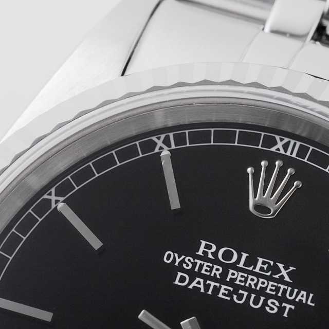 16234 ブラック ROLEX（ロレックス）デイトジャスト 中古 | 東京・大阪
