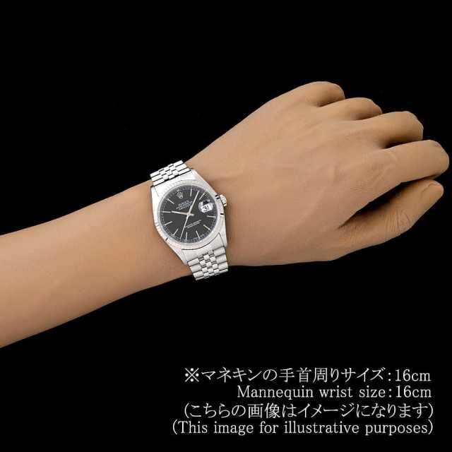 ロレックス デイトジャスト 16234 ブラック バー X番 メンズ 中古 腕時計 16234 ブラック ROLEX（ロレックス）デイトジャスト 中古 | 東京・大阪
