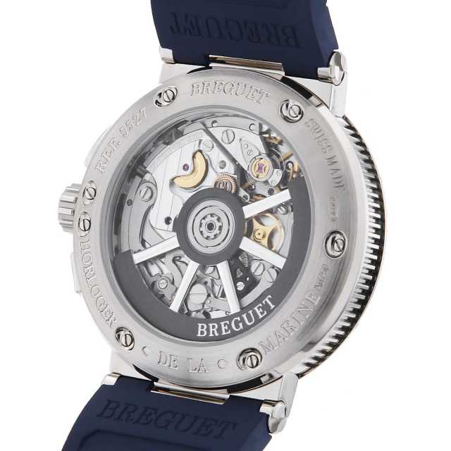 ブレゲマリーン 5527用（クロノグラフ）純正ラバーベルト（ブラック） Montres Breguet | Marine Chronographe 5527 | 5527BR/G3/9WV