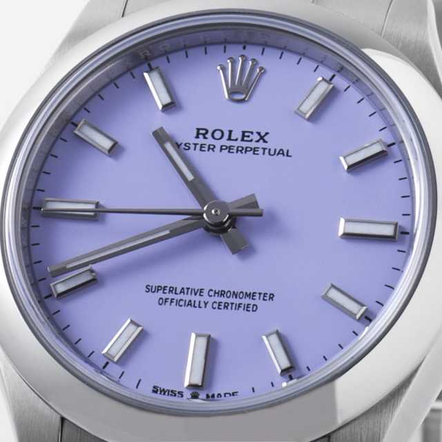 中古 ロレックス ROLEX 277200 ラベンダー /メッドブルー ユニセックス 腕時計 ロレックス オイスターパーペチュアル 277200 ラベンダー 31mm