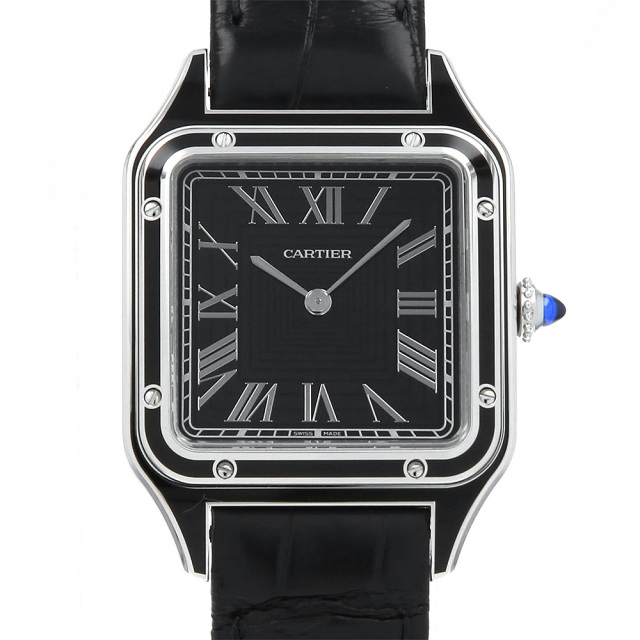 WSSA0046 ブラック Cartier（カルティエ）サントス デュモンLM 中古 