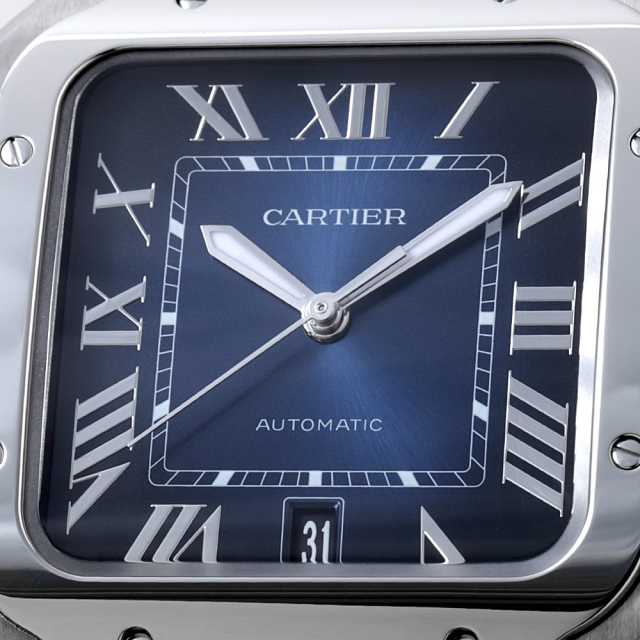 【未使用】Cartier サントスドゥカルティエLM用アリゲーター　ネイビー レビュー】一生物の時計 1本目におすすめ Cartier サントス ドゥ