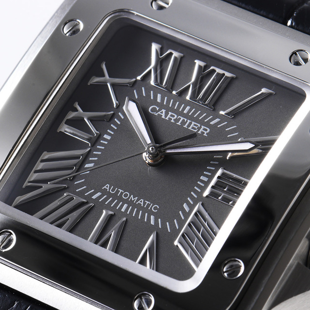 カルティエ サントス100 リバーシブル ベルト レザー （12460450  