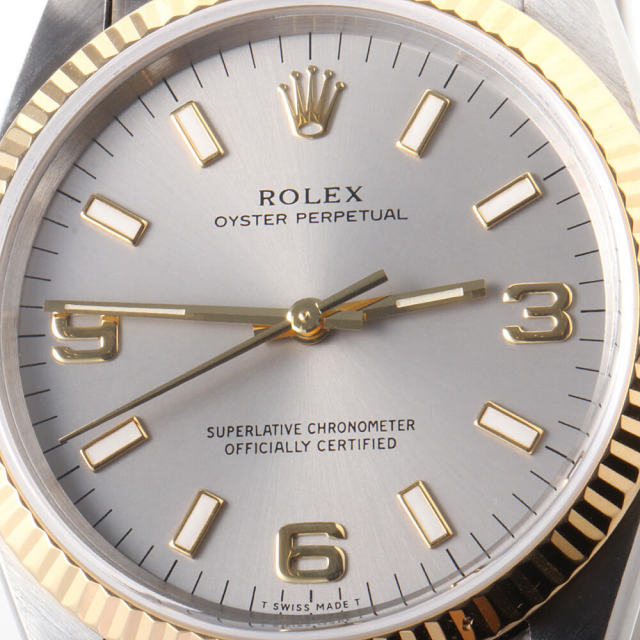 14233 グレー ROLEX（ロレックス）オイスターパペチュアル 中古