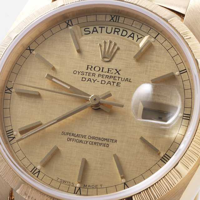 18078 シャンパン ROLEX（ロレックス）デイデイト バーク 中古
