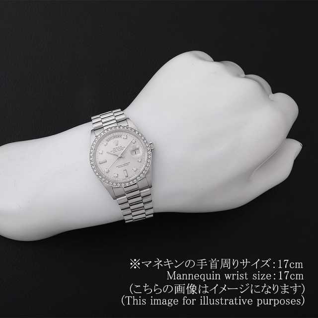 18046A シルバー ROLEX（ロレックス）デイデイト ベゼルダイヤ 8P