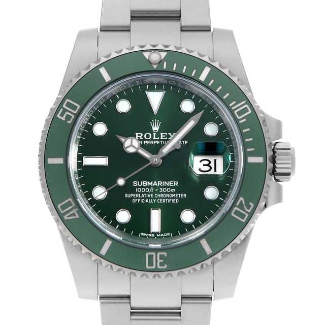 116610LV グリーン ROLEX（ロレックス）サブマリーナ デイト 中古